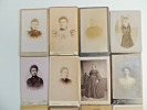 Lot photos anciennes cdv Femmes du XIXe siècle. 