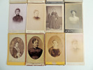 Lot photos anciennes cdv Femmes du XIXe siècle. 