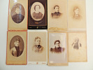 Lot photos anciennes cdv Femmes du XIXe siècle. 