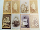 Lot photos anciennes cdv cdv Fillettes et jeunes filles 1860 (1). 