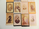 Lot photos anciennes cdv Hommes 1860 (1). 