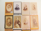 Lot photos anciennes cdv Hommes 1860 (1). 