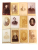 Lot photos anciennes cdv Hommes 1860 (2). 