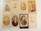 Lot photos anciennes cdv Hommes 1860 (3). 