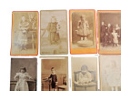 Lot photos anciennes cdv enfants, fillettes, groupe d'enfants

. 