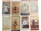 Lot photos anciennes cdv enfants, fillettes, groupe d'enfants

. 