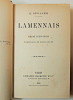 La Mennais. Étude d'histoire politique et religieuse. 1892. EO. Eugène Spuller