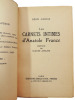 Les carnets intimes d'Anatole France. Léon Carias