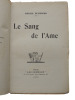 Le sang de l’Âme. Marcel Dumenger