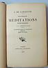 M&eacute;ditations po&eacute;tiques. A. de Lamartine