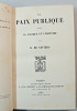 La paix publique selon la logique de l'histoire. H. de Faviers