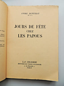 Jours de fête chez les Papous