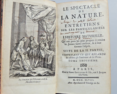 Spectacle de la nature. Marine, Bateaux, Astronomie. Abbé Pluche.