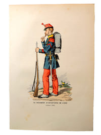 Lithographie. Caporal  ( 1868)