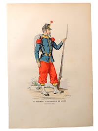 Lithographie. Grenadier (1860)
