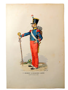 Lithographie. Tambour-Maitre (1830)
