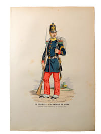 Lithographie. Sergent d'une Compagnie du centre  (1855)
