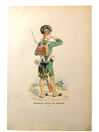 Lithographie. Chasseurs Royaux de Provence