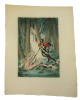 Curiosa. Lot de 4 Eaux-fortes originales couleurs de André Collot . 