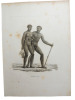 Histoire naturelle. Gravure sur cuivre de Huet XVIIIe. L'homme noir.. 
