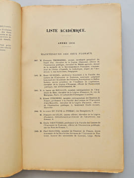 Recueil de l'Académie des jeux floraux 1932. undefined