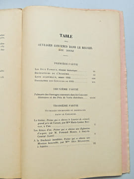 Recueil de l'Académie des jeux floraux 1932. undefined