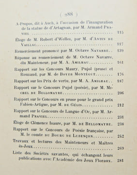 Recueil de l'Académie des jeux floraux 1932. undefined