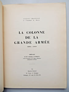 La colonne de la Grande Armée 1804-1959