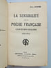 La sensibilit&eacute; dans la po&eacute;sie Fran&ccedil;aise contemporaine 1885-1912. Jean Cortis