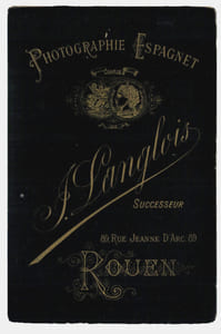 Photo Marguerite Baux dans le rôle de Rachel " La juive " Rouen 1882
