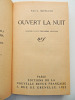 Ouvert la nuit. Paul Morand