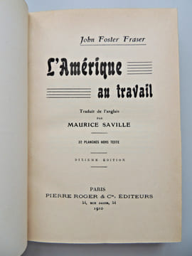 L'Amérique au travail. John Foster Fraser