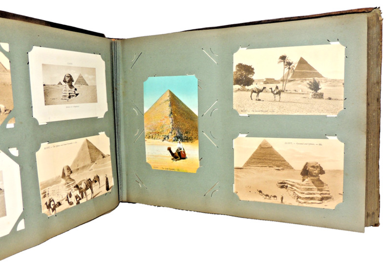 Voyage. Gros album de 297 cartes postales Égypte vers 1910. 