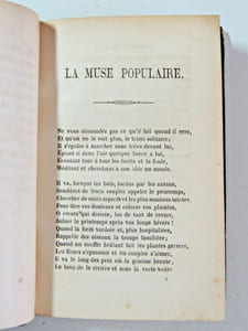 Muse populaire. Chants et Poésies. 1851. EO ( rare)