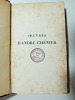 Oeuvres anciennes d'André Chénier, revues, corrigées et mise en ordre par D.Ch Robert. André Chénier