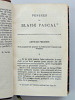 Pensées de Blaise Pascal, avec les notes de Voltaire + Lettres provinciales ( Tomes I et II). Blaise Pascal