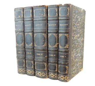 Œuvres complètes de Buffon. 200 planches couleurs 5/5 vols. 1854
