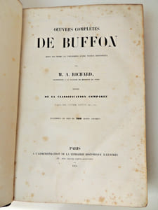 Œuvres complètes de Buffon. 200 planches couleurs 5/5 vols. 1854