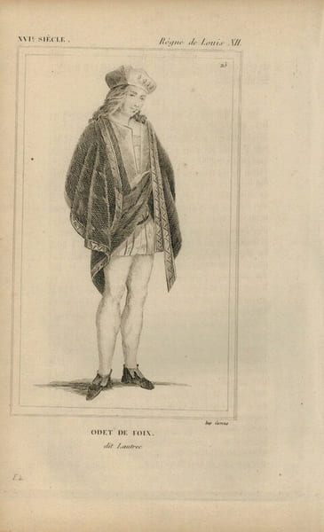 Gravure XVIe si&egrave;cle. Odet de Foix, dit Lautrec