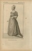 Gravure XVIe siècle. Susanne, Comtesse de Forez