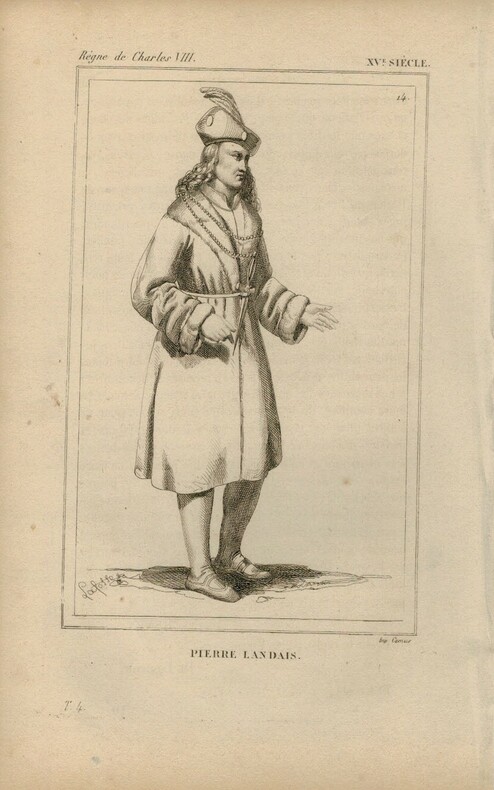 Gravure XVIe siècle. Pierre Landais