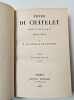 Erard du Chatelet. Esquisse du temps de Louis XIV ( 1661-1664). Marquis de Pastoret