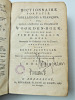 Dictionnaire portatif Hollandais et Français ou Hollandois en Fransch. Pieter Marin