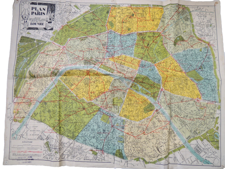 Plan de Paris dress&eacute; par les grands Magasins du Louvre. 1915. . 