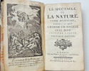 Lots livres anciens XVIIIe. Pluche, le spectacle de la nature, Gil Blas 1787.... 