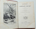 Lot de livres anciens reliures cuir. Robinson Cruso&eacute;, Hom&egrave;re, T&eacute;l&eacute;maque... 