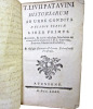 T. Livii Patavini, historium ab urbe condita decadis tertia, Liber primus. J.B.L. Crevier.
