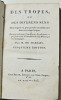 Des tropes ou des diff&eacute;rents sens dans lesquels on peut prendre un m&ecirc;me mot dans une m&ecirc;me langue.

. C&eacute;sar Chesneau du Marsais.