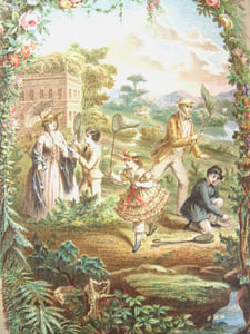 Nouvelle chasse aux papillons. 12 planches coloriées 1858