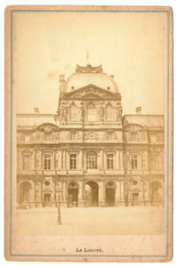 Vintage. Originale photo. Paris. Le Louvre, Pavillon de l'Horloge, vers 1857